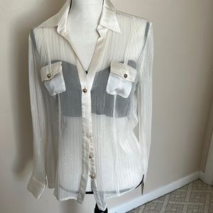 Cachet silk blouse large